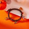 Zinc Zinc Zinc Alloy Pumpkin Pendant Bracelets Resin Crystal Beaded Bracelet Halloween Hand Chain  Party