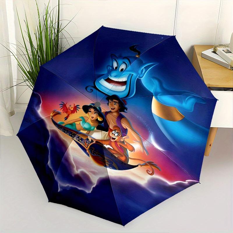 

Aladdin s Genie and Jasmine Automatic Opening and Closing Folding - A Good Choice for Gifts, Fashionable and Convenient Umbrella With Cute C