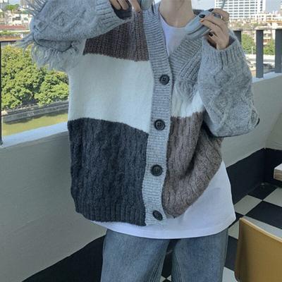 Vintage Ζακέτα Καρδίγκαν V-neck με Κρόσσια Γυναικεία Φθινόπωρο και Χειμώνας Πλεκτό Πουλόβερ Κορεάτικο Χαλαρό Στυλ Γλυκά Chic Πουλόβερ Μπλούζες 28970