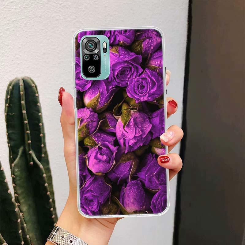 Purple Lavender Flowers Phone Case For Xiaomi Redmi Note 13 14 15 Pro Plus 12S 12 14S 11S 11E 10 10S 11 11T 5G 4G Cover Coque Re