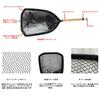 Trout Landing Net with Reinforced Aluminum Frame, Cork Grip, Rubber Coated Net, Magnetic Releaser, and Carabiner (Orange, Large)