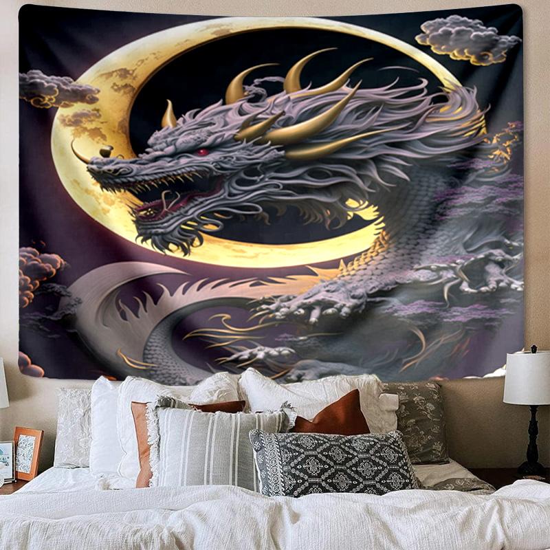 Mythical Dragon Flight Tapestry Room Decoration Wall Hanging for Living Room Bedroom, dormitory, Birthday and Christmas gifts