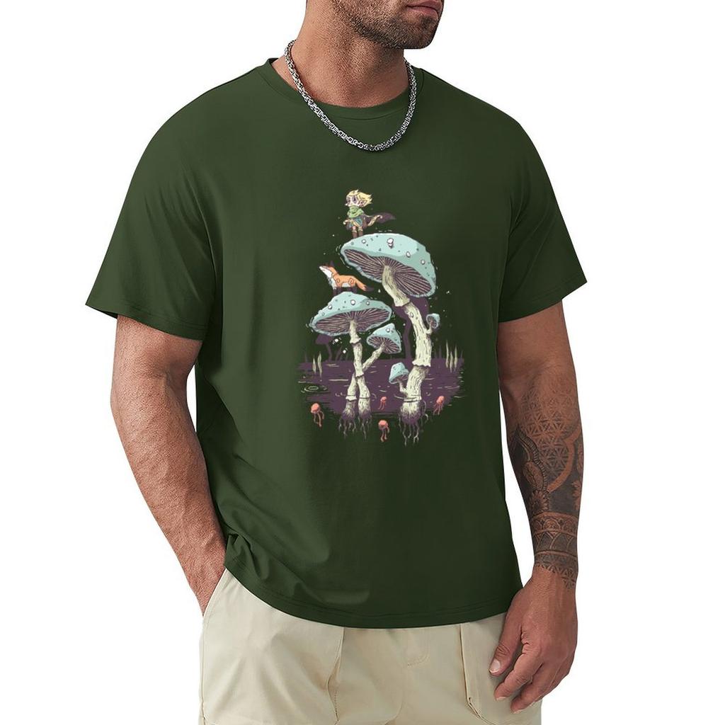 Elven Ranger T-Shirt Aesthetic Clothing Summer Tops Men T Shirts