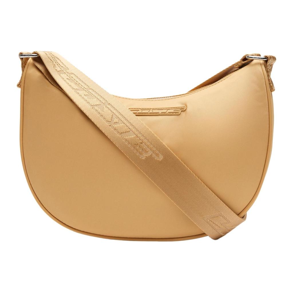 Lacoste Adjustable Shoulder Strap Fabric Crossbody Bag Women bags Khaki NF4176SG-M01