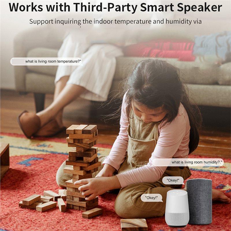 Tuya Wifi Temperatures Humidity Sensor Wireless Thermometer Monitor For Freezer Fish Tank,Home Office Garden