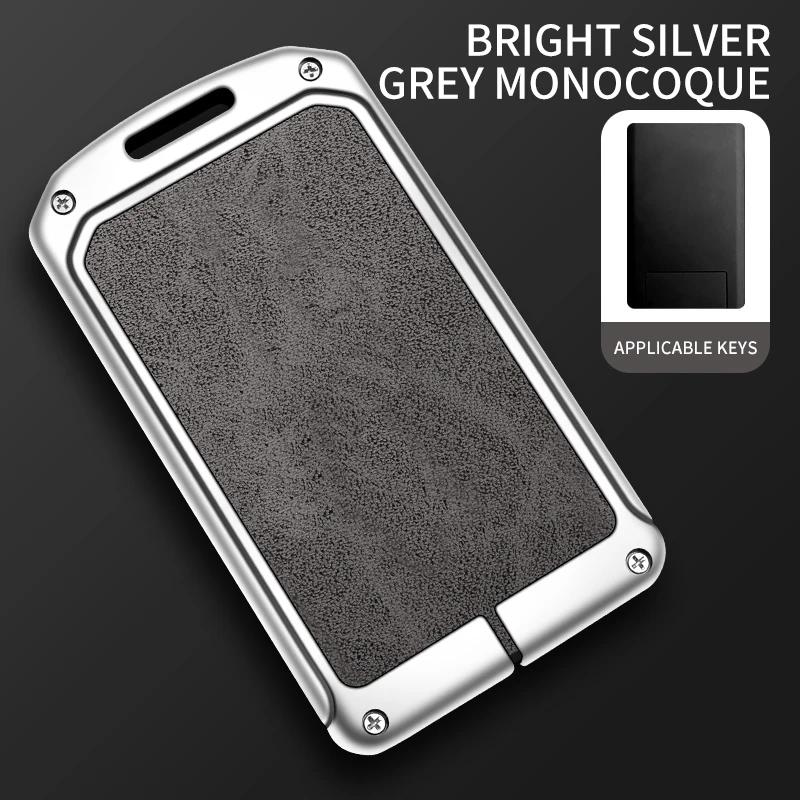 Zinc Alloy For Hongqi Hs5 Hs7 H9 Car Key Case Card Cover Magnetic Metal Protector Shell Keychain Keyless Auto Accessories