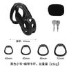 Soft Silicone Chastity Cage Device Anti-Cheating Penis Lock with 4 Size Cock Rings Penis Restraints for Men Discreet Sex Toy gay