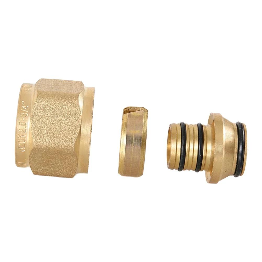 Geothermal Water Splitter Copper Multiple Union Joints For Underfloor Heating Pipes Fits 12 And 16 Millimeter Pipe Sizes