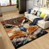 Teppich mit Cartoon-Motiv, niedliche Eule, groß, Teppich für Wohnzimmer, Schlafzimmer, Sofa, Fußmatte, Küche, Dekoration, Kinder spielen, rutschfeste Bodenmatte