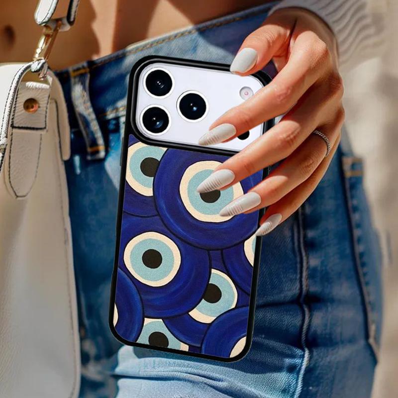 Evil Eye print Phone Case For iPhone 17 Air 14 15 13 12 Max Cover For Apple 14 15 16 16e 11 Pro Max Plus
