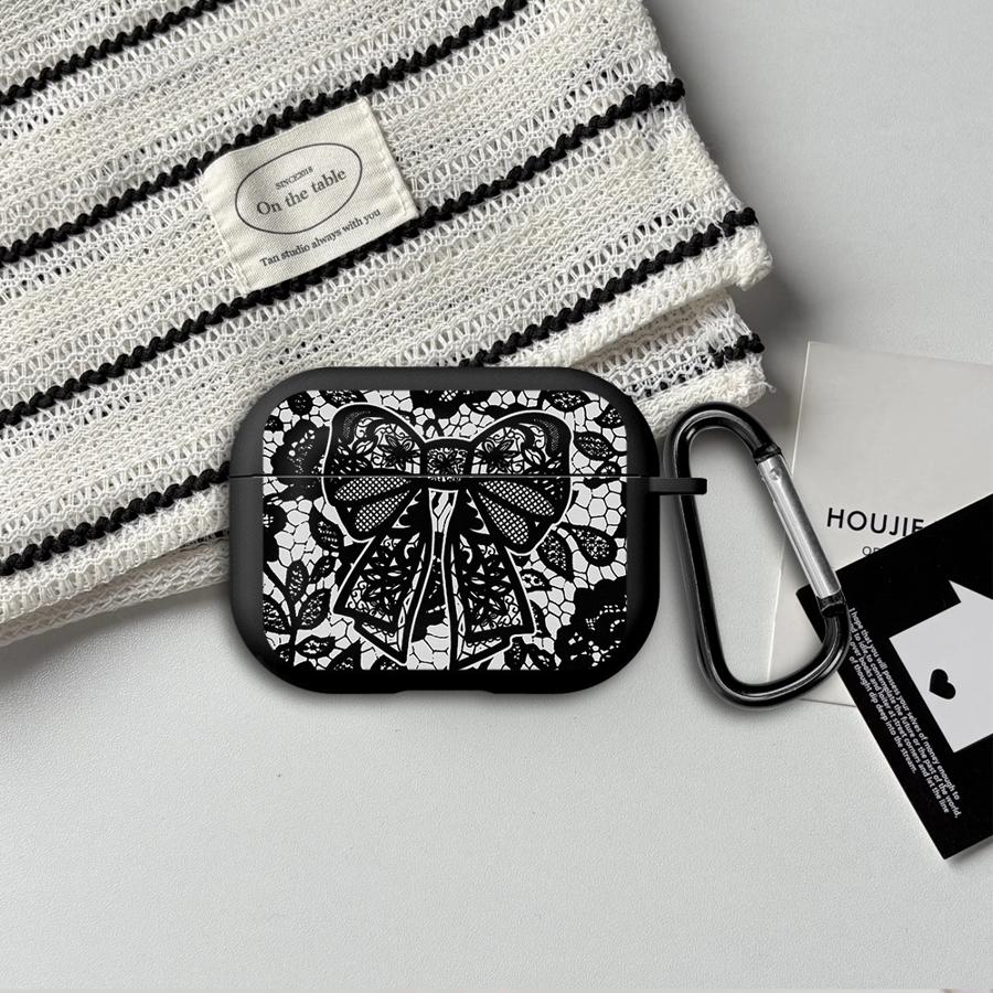 Fashion Black Lace Earphone Cases Cover Case For Airpods Pro2 3 2 Pro3 1 Pro 4