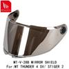 MT-V-28B Face Shield for THUNDER 4 SV Helmet STINGER 2 Helmet Original MT Helmet Replacement Helmet Glass