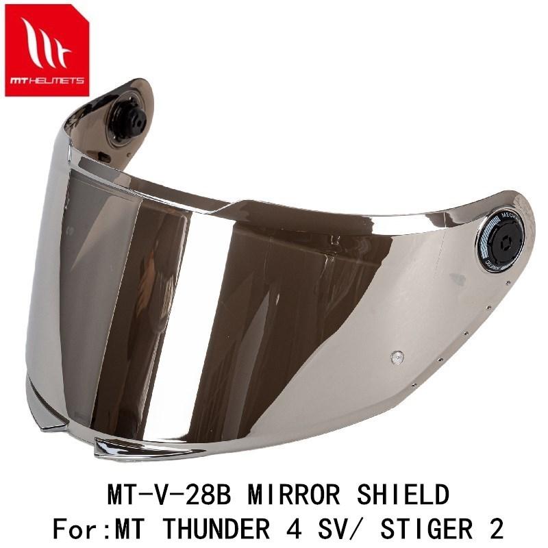 MT-V-28B Face Shield for THUNDER 4 SV Helmet STINGER 2 Helmet Original MT Helmet Replacement Helmet Glass