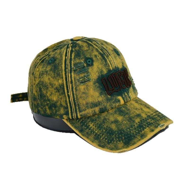Vintage Cotton Baseball Cap With Embroidery And Wide Brim For All Seasons
