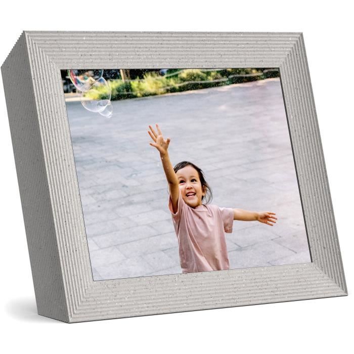 Cadre photo numérique Aura Blanc Mason Luxe 9.7'