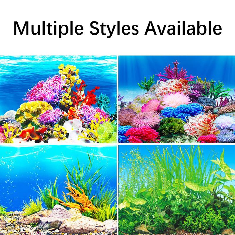 Fish Tank Background High-definition Image 3D Three-dimensional Wallpaper Background Painting Double-sided Aquarium Decoration