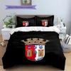 SC Braga Pattern Bedding Quilt Set  Home Decoration  Gift (1 * duvet cover + 2 * pillowcase  without core)