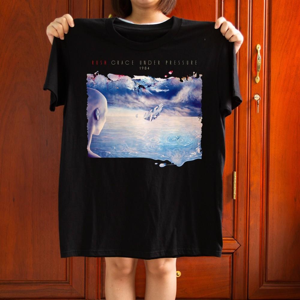 

Rush- Grace Under Pressure Unisex Black T-shirt Size S-5XL Unisex T-Shirt XXL