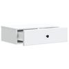 Wall Mounted Side Table White 59 x 34.5 x 17 cm