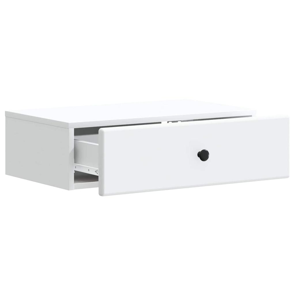 Wall Mounted Side Table White 59 x 34.5 x 17 cm