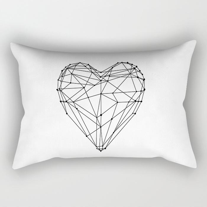 Modern Simple Black And White Geometric Long Strip Pillow Case Sofa Pillow Cushion Cover Premium Durable Quality