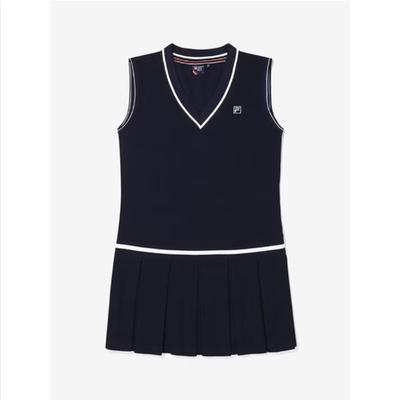 Cotton Blend Pique V Neck Vest Dress Fs2opg2361f