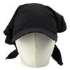 Travel Gathering Self Tie Turban Hat Outdoor Sports Camping Baseball Caps Woman Man Adjustable Head Size Cycling Hat  Black