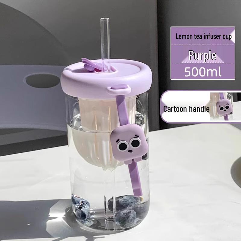 Portable High-Capacity Straw Water Cup - Summer Cool Design for Girls