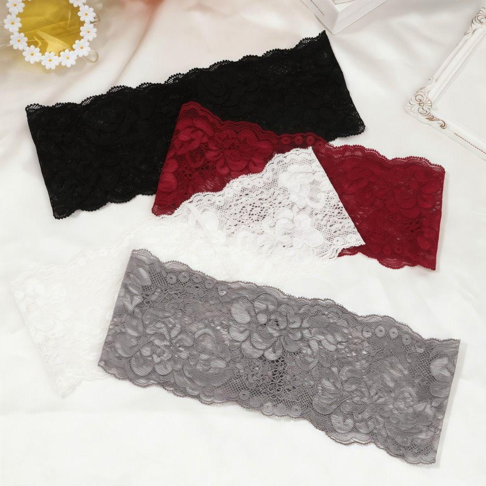 Fashion Elastic Mesh Lace Hairband Hollow-Out Lightweight Headband Elegant Breathable Headwrap Cap Lady Girls Headwear