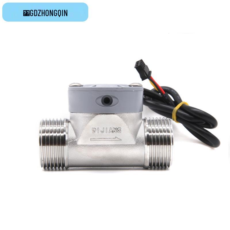 DN15 Water Flow Meter: 1-Inch Stainless Steel Sensor for Large Diameter Sewage Pipelines with Digital Display & 5-Year Warranty