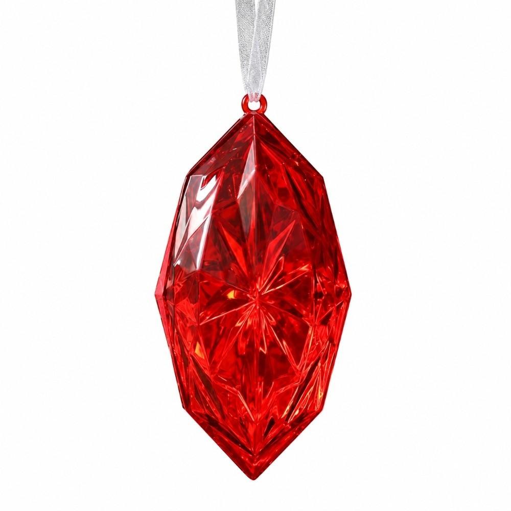 Transparent Crystal Ornament Faceted Faceted Tree Ornament  Christmas Tree Decor