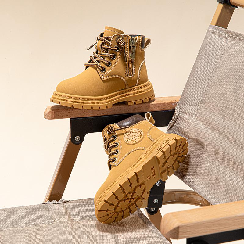 Barnesko Støvler Jenter Baby Gutter Høst Og Vinter Baby Små Gule Støvler Små Barn Martin Støvler