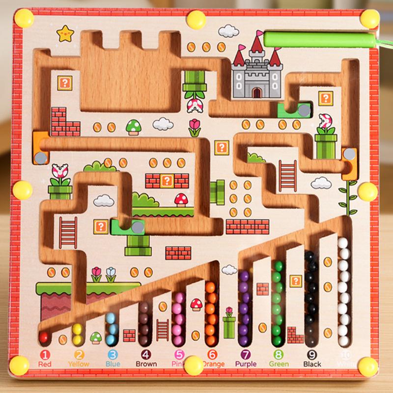 Children'S Magnetic Maze Ball Running Pen Running Logical Thinking Concentration Training Early Childhood Education Toys