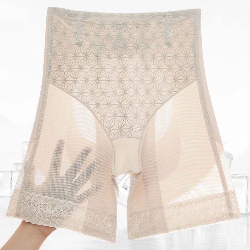 Seamless Women Shapewear High Waist Push Up Shaper Fashion Anti Glare Panties Female