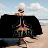 A-Atari Logo Microfiber Blanket Quick Drying Beach Towels Oversized Printing Super Absorbent Pool Towel Blanket