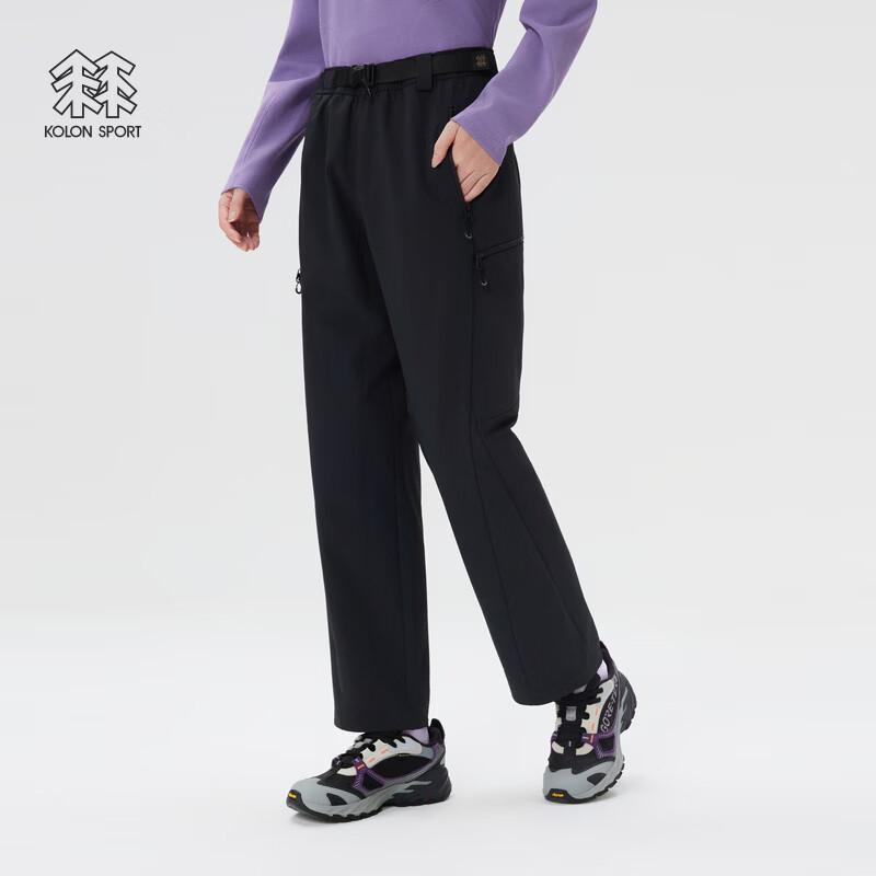 Унисекс ветрозащитные и дышащие мягкие штаны KOLON SPORT M чёрный
