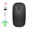 HXSJ Wireless Mouse Rechargeable for WindowsXPVistaMe 2.4G Colorful Light Office Supply M40Black