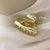Elegant High-End Metal Hair Clip for Women - Fashionable Small Shark Clip for Hair Buns