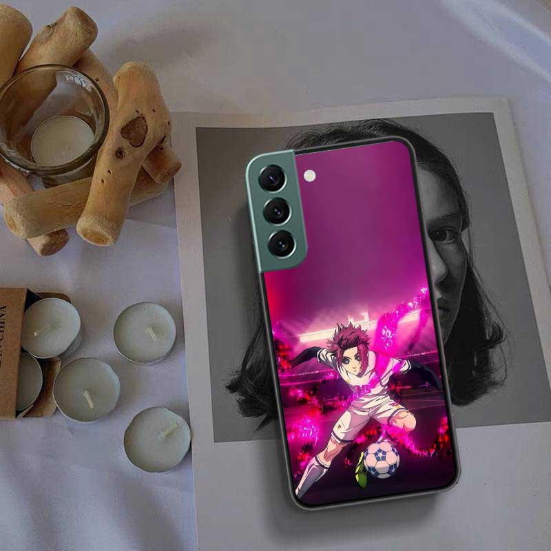 Blue Lock Anime Phone Case For Samsung Galaxy S22 S25 Ultra S21 S10 Plus S26 Edge S20 S23 S24 FE Cover Silicone Soft TPU Cle