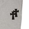 FRAME OFF Double-Fleece Applique Sweat Jogger Pants_Gray
