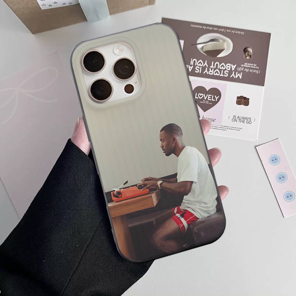 Singer Frank Blonde Oceans Hot For Phone 17 16 15 14 13 12 11 Pro Max Plus Pro Air Phone Case Corrugated Stripe Back Cover