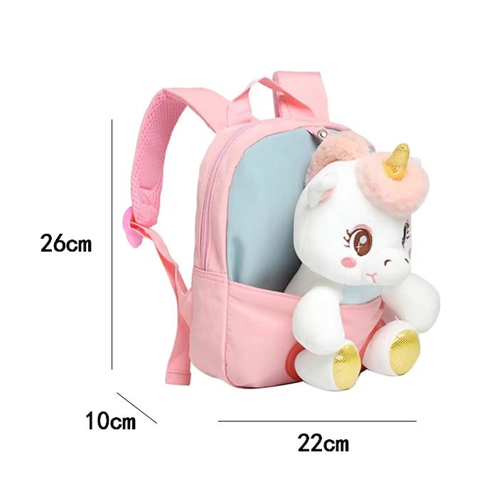 Kid 3D Cute Backpack for 2-6Year Gift Stuffed Unicorn Girl Kindergarten Schoolbag Backpacks Preschool Plush Animal Baby Backpack