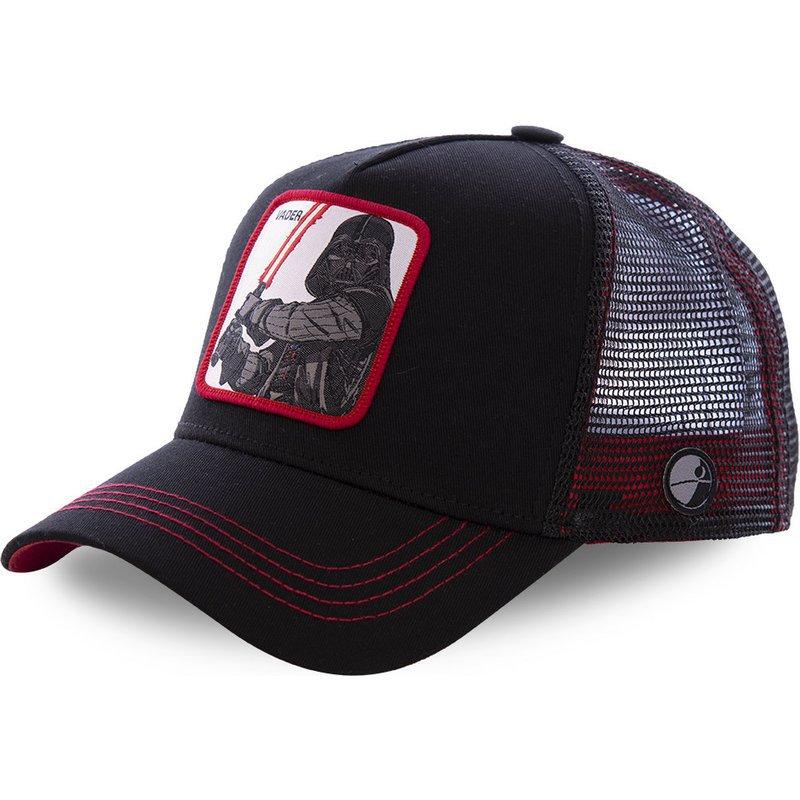 Disney Star Wars Mesh Trucker Hat Boba Fett Darth Vader Yoda Stormtrooper Patch Baseball Cap Adjustable Breathable Sun Hat Streetwear Gift Movie Fans 55-60cm