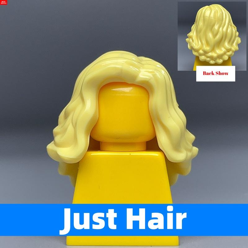 10pcs MOC Bricks 1014 1025 4cm Figure Female Women Hairs Assembled Particles Building Blocks Accessories Kids Toys Plastic Dolls
