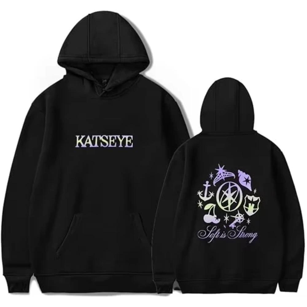 Katseye Merch Distressed Hoodie Fashion Hoodies Pop Music Men Women Sweatshirt Tracksuit Pullover Coat Fashion