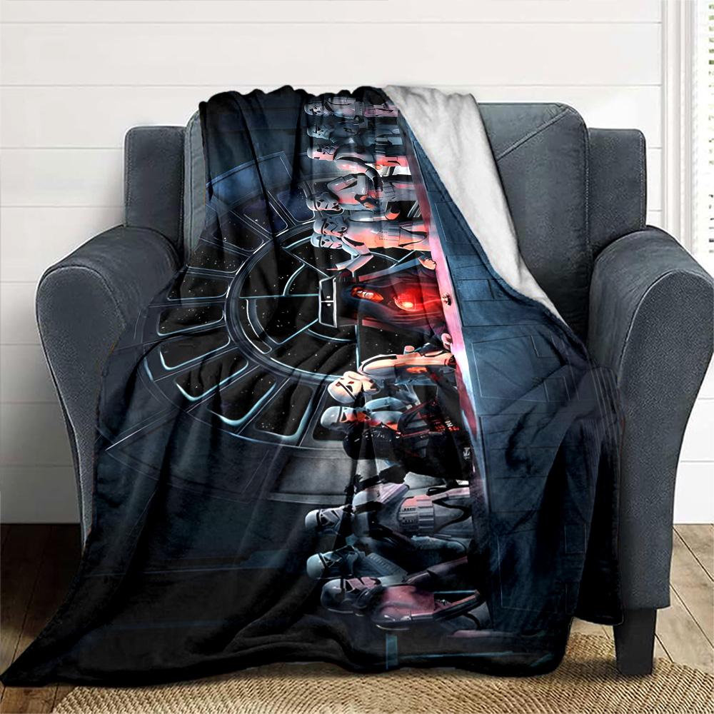 Star Wars Blanket Comfortable Perfect for Bedding Chair Office Four Seasons Multipurpose Digital Print Best Holiday Gift for Friends Family