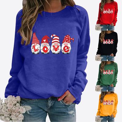 Women's Imitation Fashion Valentine's Day Print Pattern Long-sleeved T-shirt