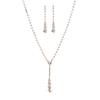 Three-piece Minimalist and Fashionable Jewelry Set. Bride's Necklace. Elegant Accessory.