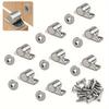 Magnetic Cabinet Catches with Metal Finish, Magnet Door Latch for Kitchen Cabinet and Wardrobe Closets, Heavy-Duty Metal Materia