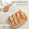 1Pc Wooden Montessori Toy Hand Bell Toy Baby Mobile Musical Rattle Toy Children Stroller Classic Educational Toys Kid Gifts